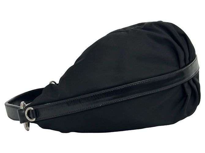 Tote Sac cabas épaule Prada en nylon et cuir - vue 5