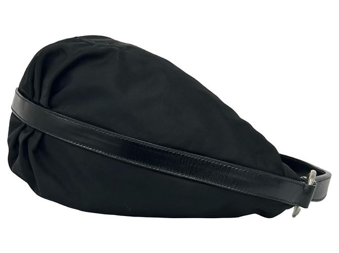 Tote Sac cabas épaule Prada en nylon et cuir - vue 6