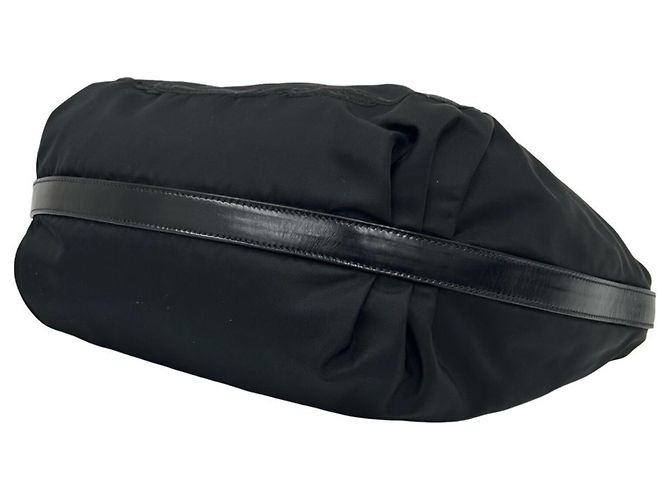 Tote Sac cabas épaule Prada en nylon et cuir - vue 8