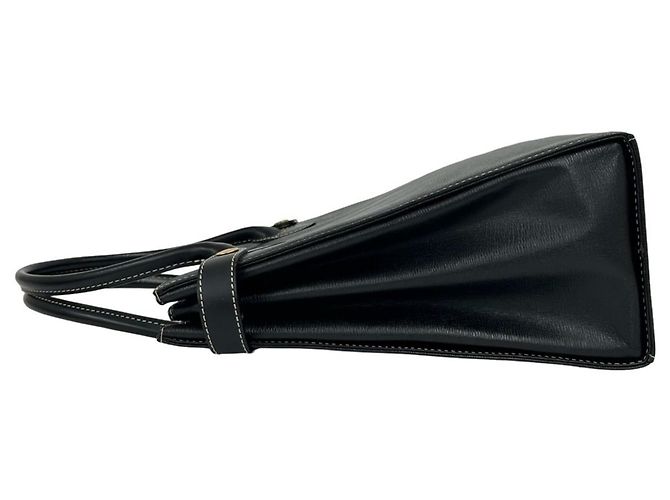 Burberry Nova Check Lederhandtasche mit Logo-Plakette - Ansicht 5
