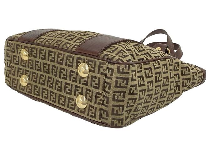 FENDI Vintage Zucchino FF Muster Tote Bag - Ansicht 8