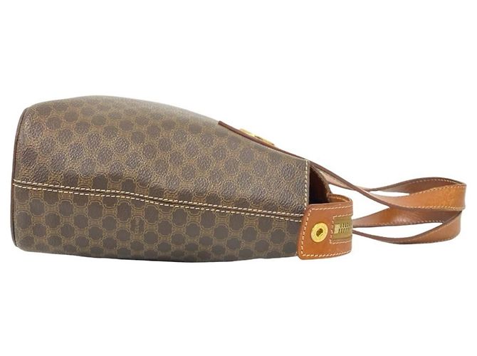 Céline Borsa a mano CELINE Vintage Macadam Blazon Pattern in pelle Mini Tote Bag - vista 6