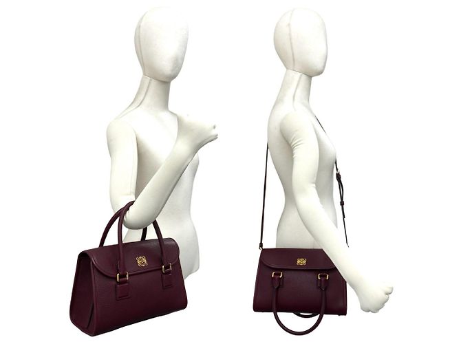 Mini borsa tote in pelle con logo Anagram Loewe - vista 2