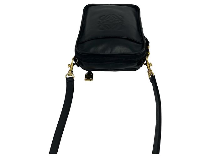 Loewe Vintage Anagram Logo Mini Schultertasche aus Leder - Ansicht 4
