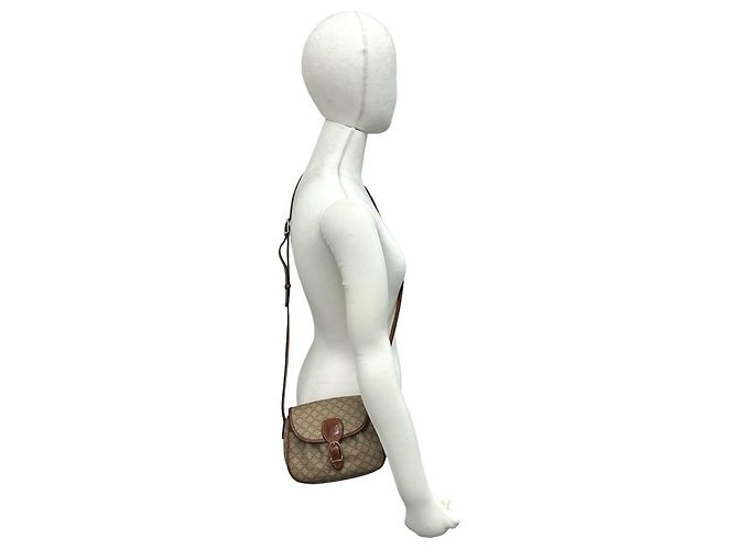 Céline Celine Vintage Macadam Mini Schultertasche mit Blazon-Muster - Ansicht 2