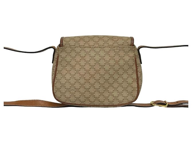 Céline Celine Vintage Macadam Mini Schultertasche mit Blazon-Muster - Ansicht 3