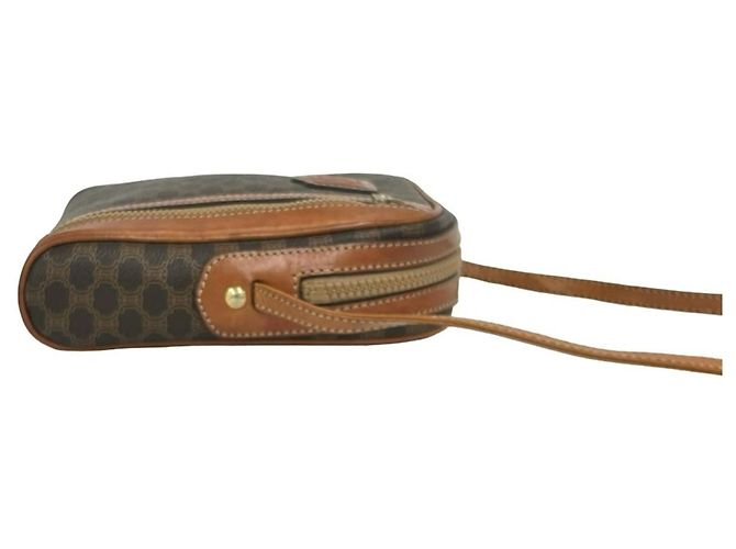 Céline Sac à épaule mini en cuir Celine Vintage Macadam Blazon Pattern Triomphe - vue 6