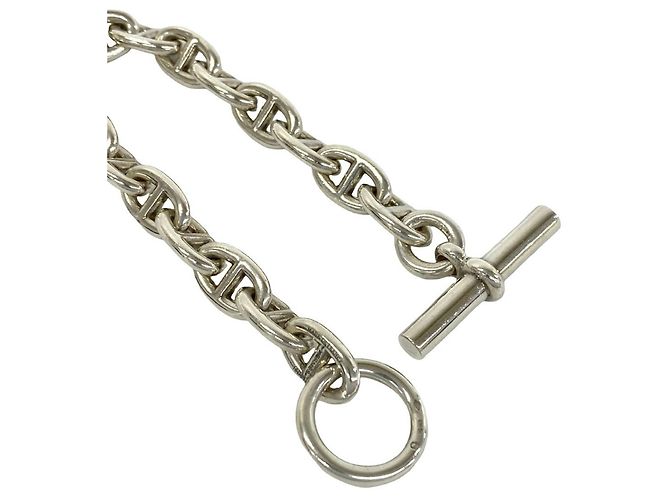 Hermès Pulseira de Berloques Hermes Chaine d'Ancre MM em Prata Esterlina - vista 4