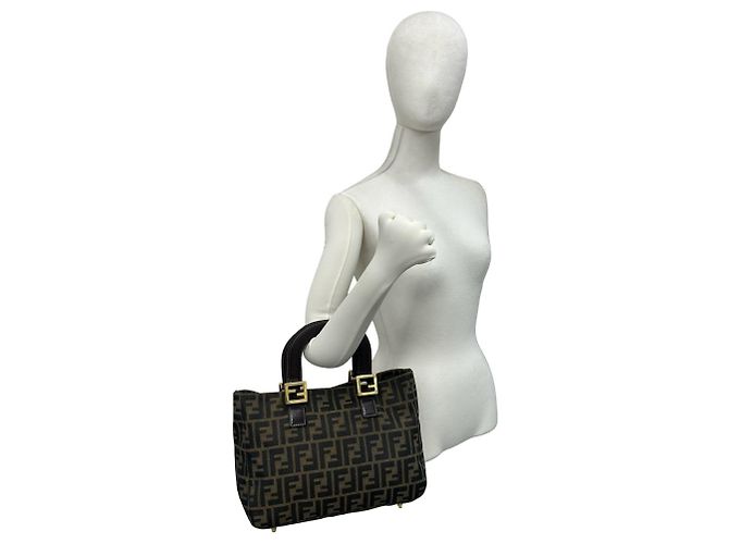 Borsa Fendi Vintage Zucca FF Pattern - vista 2