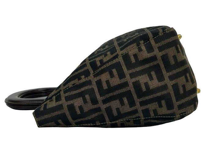 Borsa Fendi Vintage Zucca FF Pattern - vista 5