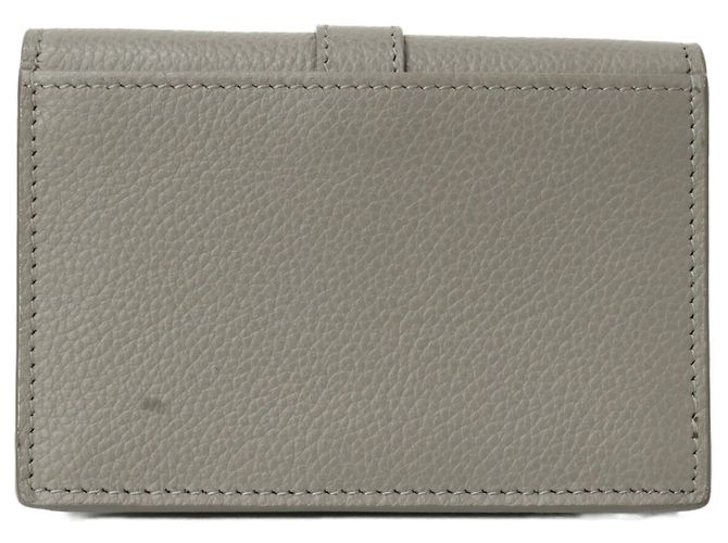 Autre Marque Saint Laurent Kartenetui aus grauem Leder - Ansicht 2