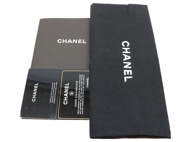 CHANEL Black Leather Notebook Cover Bookcase Pouch - view 9