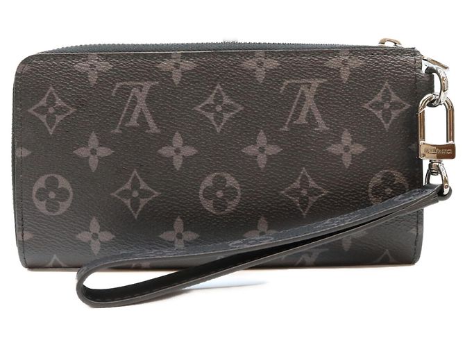 Carteira Longa Louis Vuitton Black Monogram Eclipse Zippy Dragonne - vista 2