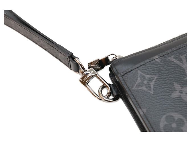 Carteira Longa Louis Vuitton Black Monogram Eclipse Zippy Dragonne - vista 5
