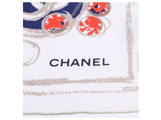 Foulard in seta Chanel 12P CC Coco Mark Clover - vista 6