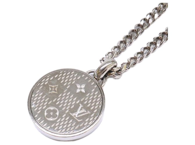 Louis Vuitton 25th Year Model Damier Staple Anhänger Halskette - Ansicht 2