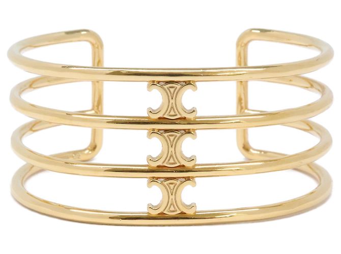 Céline Bracciale Rigido CELINE Triomphe Cage C2 Colore Oro da Donna - vista 2