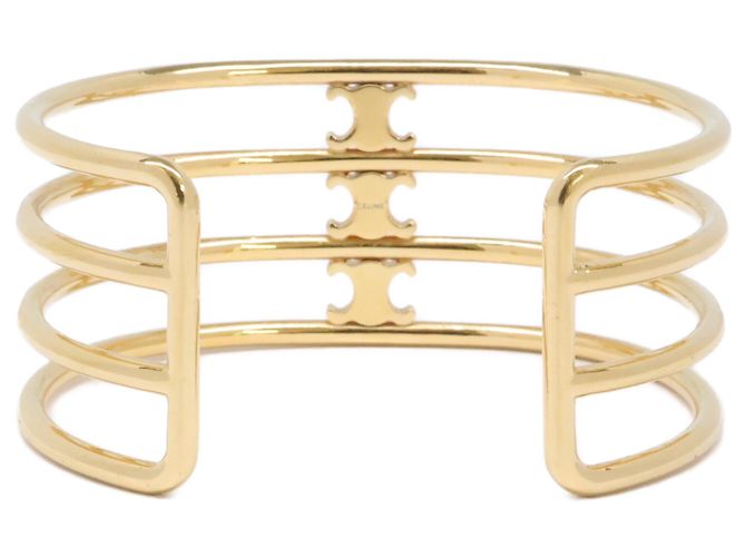 Céline Bracciale Rigido CELINE Triomphe Cage C2 Colore Oro da Donna - vista 4