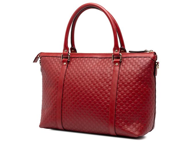 Bolso Joy Medium Microguccissima Gucci Rojo - vista 2