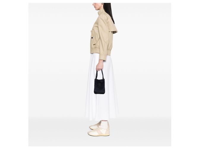 Gucci Mini-Handtasche aus schwarzem Satin mit Perlen - Ansicht 6