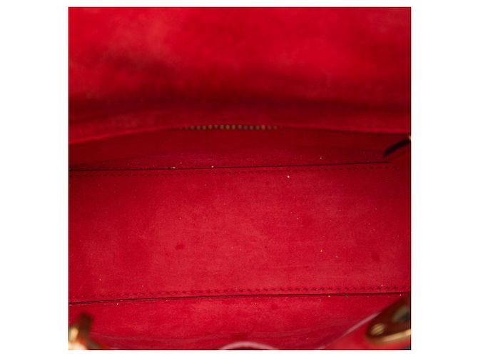 Dior Red Small Crinkled Patent Cannage My ABCDior Lady Dior - vista 4