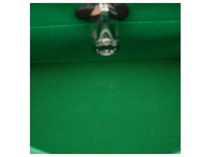 Hermès Green Toile Herbag Zip 31 - vista 4