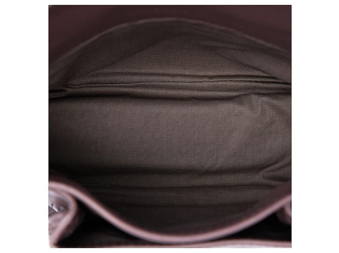 Bottega Veneta Mini Borsa a Tracolla con Patta in Nappa Intrecciato Viola - vista 4