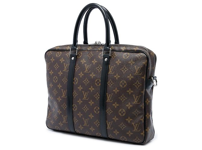 Louis Vuitton Brown Monogram Macassar Porte Documents Jour - vista 2