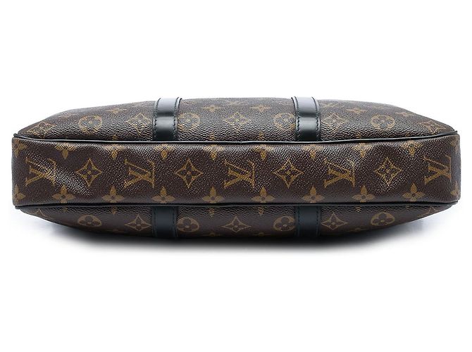 Louis Vuitton Brown Monogram Macassar Porte Documents Jour - vista 3