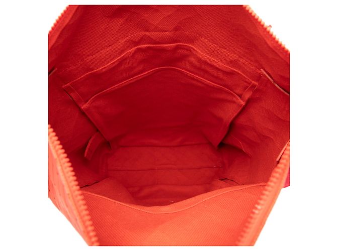 Bottega Veneta Red Rubber Intrecciato Buffer Backpack - view 4