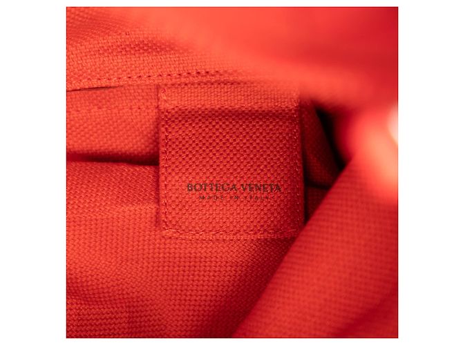 Bottega Veneta Red Rubber Intrecciato Buffer Backpack - view 5