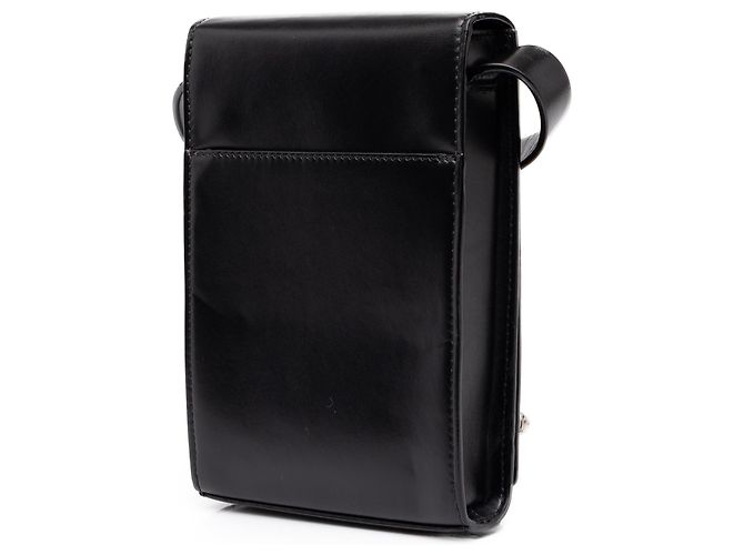 Alexander McQueen Borsa a tracolla Four Ring in pelle nera borchiata con teschio - vista 2