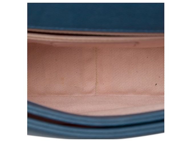 Chanel Blue Paris Cuba Medium Quilted Caviar Thread Around Flap - vista 4