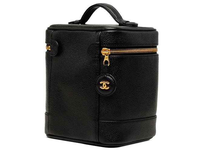 Chanel Black CC Caviar Vanity Case - Ansicht 2