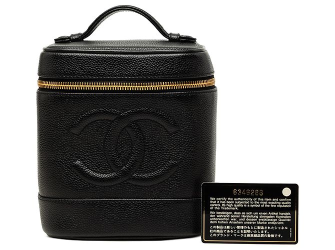 Chanel Black CC Caviar Vanity Case - Ansicht 7