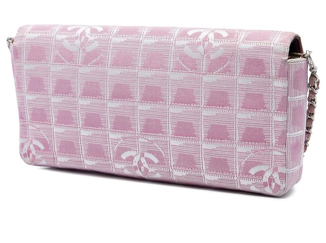 Chanel Pink New Travel Line Nylon East West Flap - vista 2