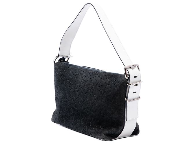 Céline Bolso de hombro Celine Black C Macadam de gamuza - vista 2