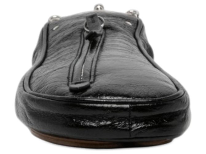 Maison Martin Margiela Maison Margiela Borsa a Tracolla Tabi in Pelle di Vitello Grana Grossa Nera - vista 3