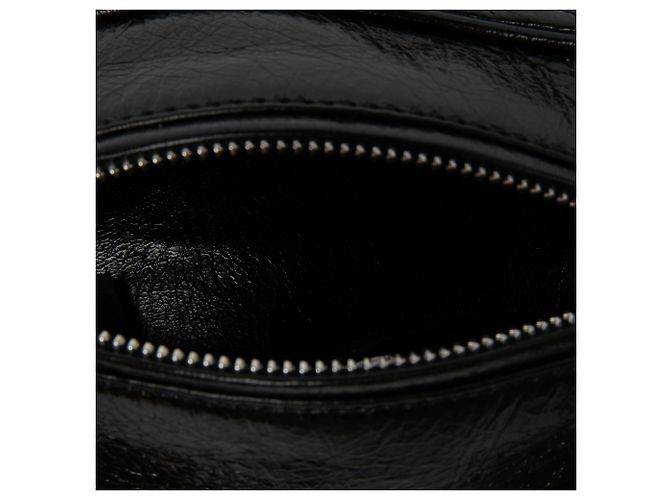 Maison Martin Margiela Maison Margiela Borsa a Tracolla Tabi in Pelle di Vitello Grana Grossa Nera - vista 5