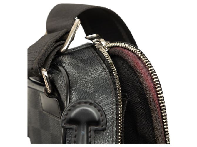 Louis Vuitton Black Damier Graphite Ambler - vista 7