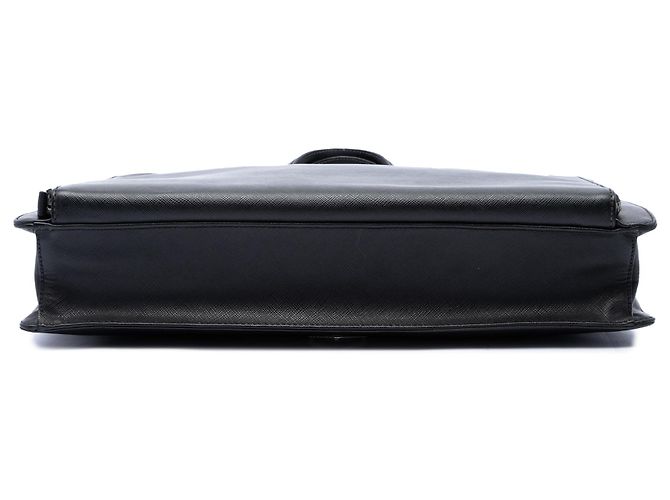 Mala de Negócios Prada em Saffiano Preto - vista 3