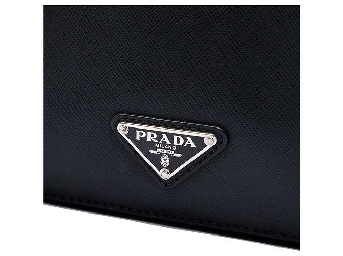 Mala de Negócios Prada em Saffiano Preto - vista 5