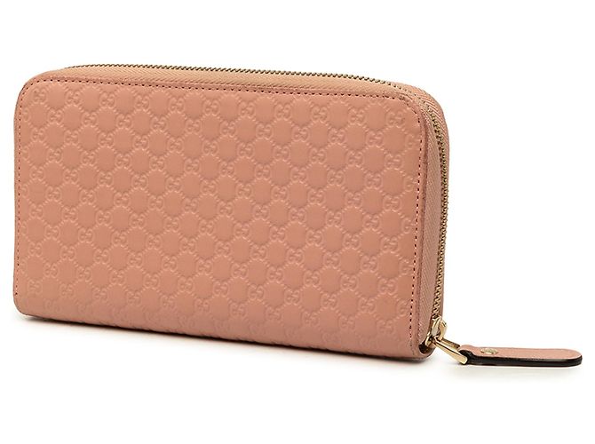Gucci Pink Microguccissima Zip Around Long Wallet - view 2