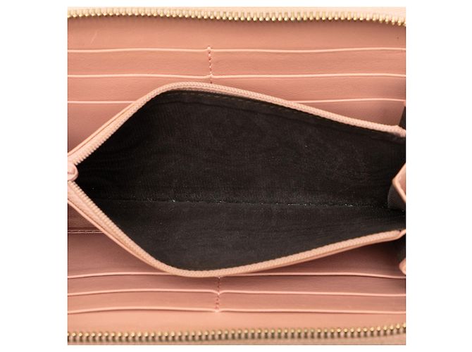 Gucci Pink Microguccissima Zip Around Long Wallet - view 4