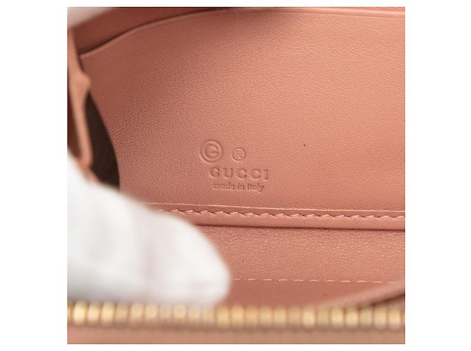 Gucci Pink Microguccissima Zip Around Long Wallet - view 5