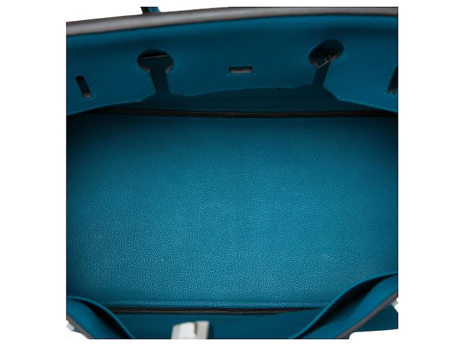 Hermès Blue Clemence Birkin Retourne 35 - vista 4
