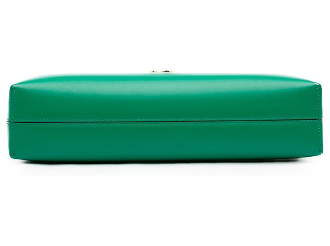 Salvatore Ferragamo Borsa a tracolla Ferragamo Gancini Trifolio in pelle verde - vista 3