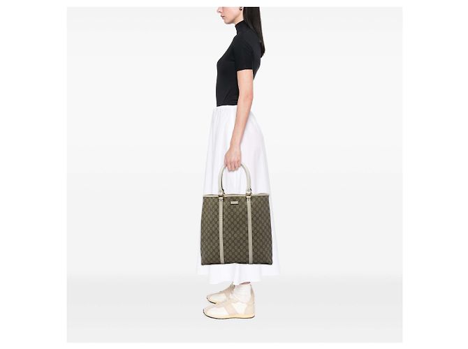 Tote Verticale Gucci Beige GG Supreme Joy - vista 5
