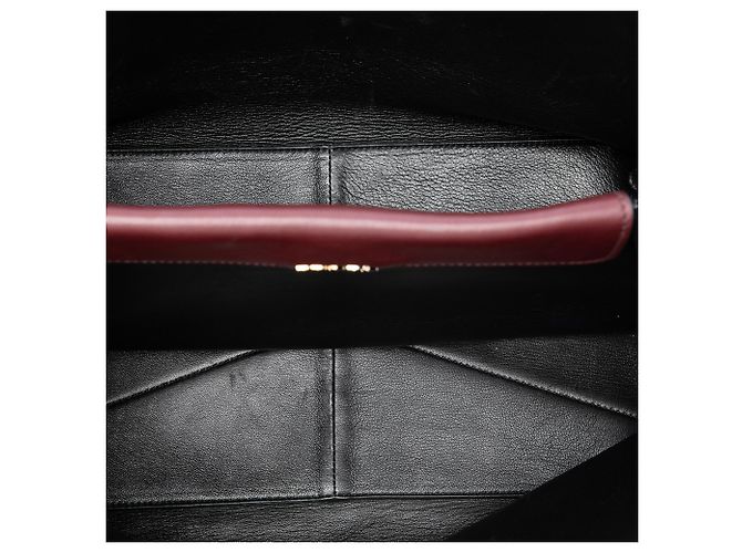 Prada Red Medium Bicolor City Calf Double Satchel - Ansicht 4