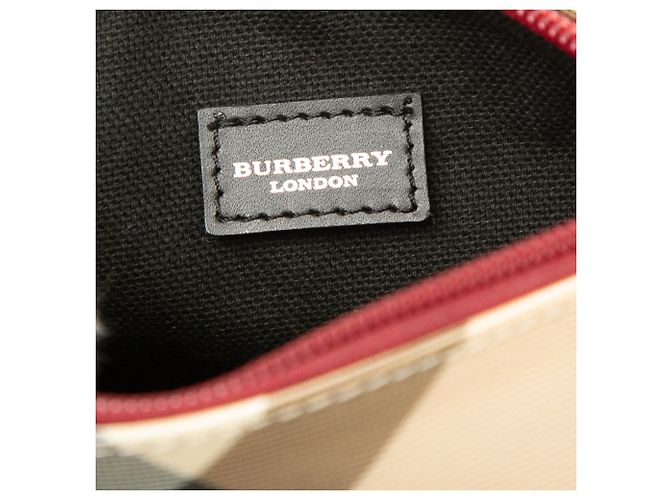 Burberry Nova Check Canvas Pouch Beige - Ansicht 5